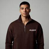 Basic Quarter Zip Sweatshirt