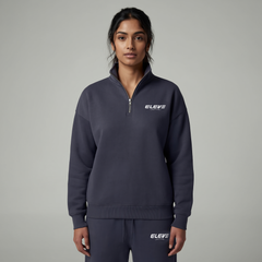 Basic Quarter Zip Sweatshirt