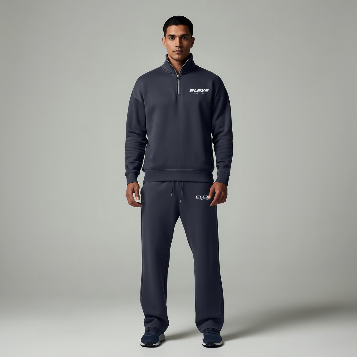 Quarter Zip Sweatshirt with Pants