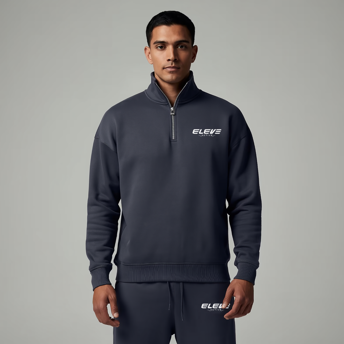 Basic Quarter Zip Sweatshirt