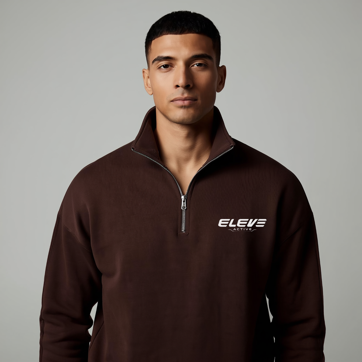 Basic Quarter Zip Sweatshirt