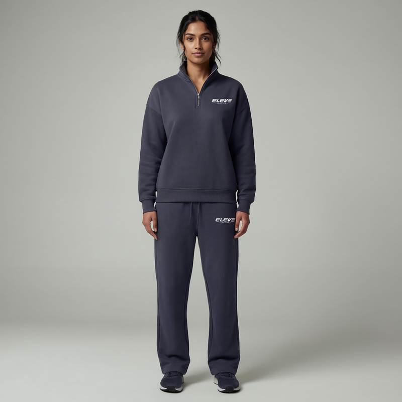Quarter Zip Sweatshirt with Pants